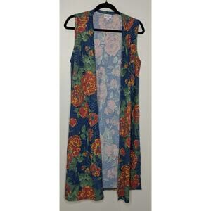 LuLaRoe Floral Joy Vest - Size M - GUC